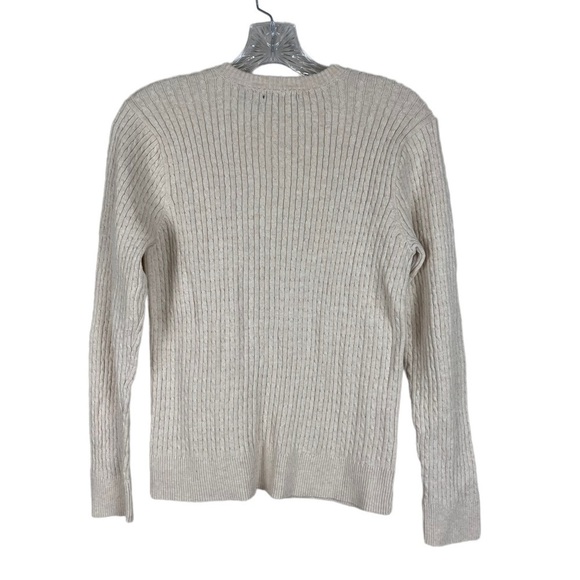Jeanne Pierre Cream Crew Neck Sweater - Picture 6 of 8